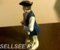 Фарфор. Германия. Зитцендорф. Юноша-птицелов. - 2