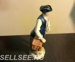 Фарфор. Германия. Зитцендорф. Юноша-птицелов. - 4