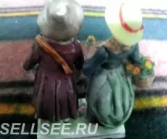 Фарф. Герман. Волкстедт. Пара с яблоками - 2