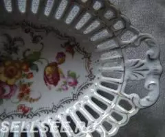 Фарфор. Резное блюдо-фруктовница . 50-е. Г ермания - 3