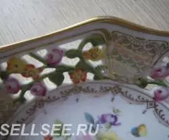 Фарфор. Бавария Салатница резная Антик. Германия - 4