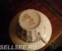 ФАРФОР ЛФЗ. 6 ЧАЙНЫХ ПАР . ЗНАК КАЧЕСТВА СССР. 70-е г. - 4