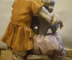 ФАРФОР. ГЕРМАН. ГРАФЕНТАЛЬ. ВЛЮБЛЁННАЯ ПАРА. Н-25см. - 3