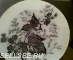 ДВЕ ТАРЕЛКИ Т-ва М. С. КУЗНЕЦОВА въ будахъ МАЛИНА до 1917г. - 2