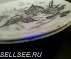 ДВЕ ТАРЕЛКИ Т-ва М. С. КУЗНЕЦОВА въ будахъ МАЛИНА до 1917г. - 4