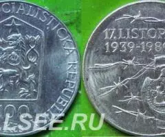 100 крон 1989 г. Чехословакия 1.