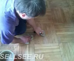 циклевка пол 3слойное покрытие лаком - 4