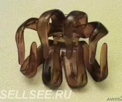 Большой краб для волос пластмассовый - 2