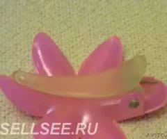 Заколки цветы разного цвета 6 штук два размера - 4