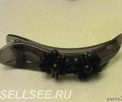 Заколка для волос крокодил пластмассовый - 2