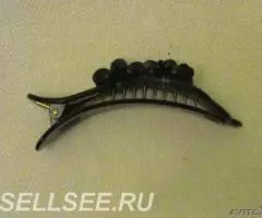 Заколка для волос крокодил пластмассовый - 3