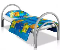 Одноярусные крвоати металлические эконом класса для медицинских учрежд ... - 2