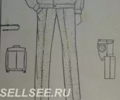 Выкройка костюм мужской рост 170 размер 92 46 СССР - 2