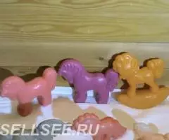 Лошадь конь игрушка пластмассовая СССР - 2