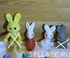 Заяц пластмассовая игрушка СССР - 2