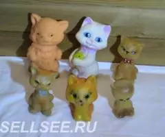 кот кошка котёнок СССР игрушка резиновая