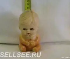 малыш с бутылочкой Игрушка резиновая СССР - 2