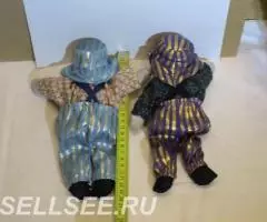 Клоун 15 и 25 см немецкая игрушка из СССР - 2